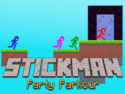 Stickman Party Parkour background
